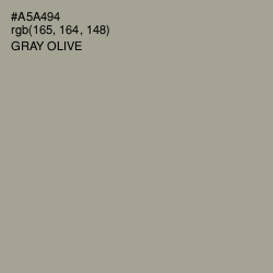 #A5A494 - Gray Olive Color Image
